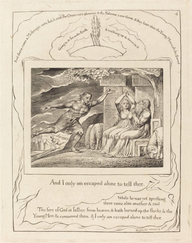 The Messengers Tell Job of His Misfortunes, 1825.