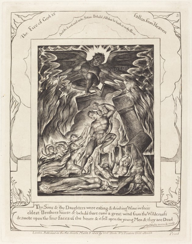The Destruction of Job's Sons, 1825.