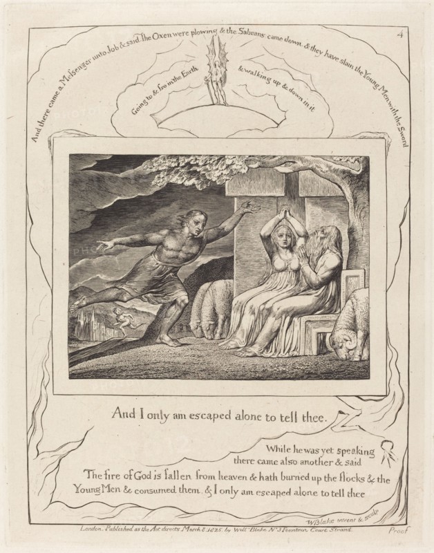The Messengers Tell Job of His Misfortunes, 1825.
