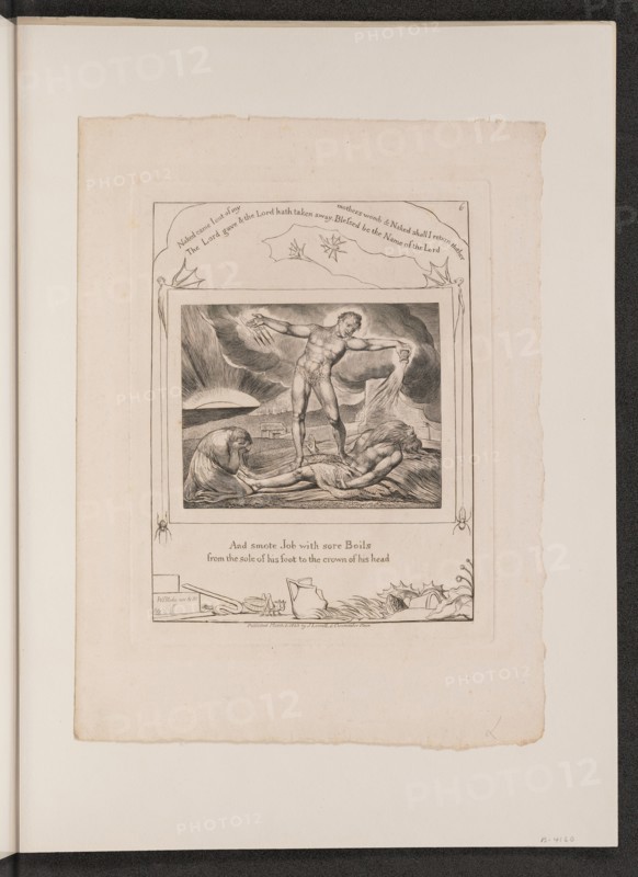 Satan Smiting Job with Boils, 1825.
