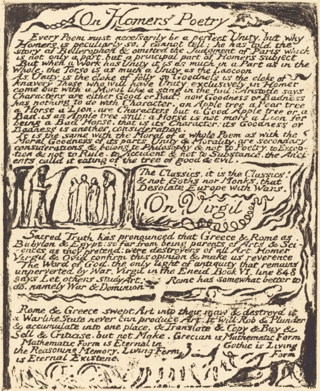 On Homer's Poetry (and) On Virgil, 1822.