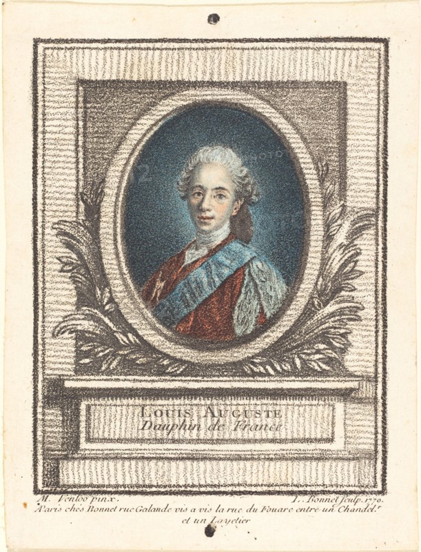 Louis-Auguste, Dauphin de France, 1770.