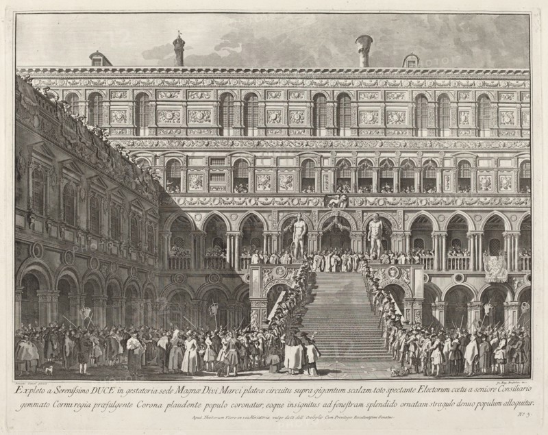 The Doge Crowned on the Scala dei Giganti of the Ducal Palace, 1763/1766.