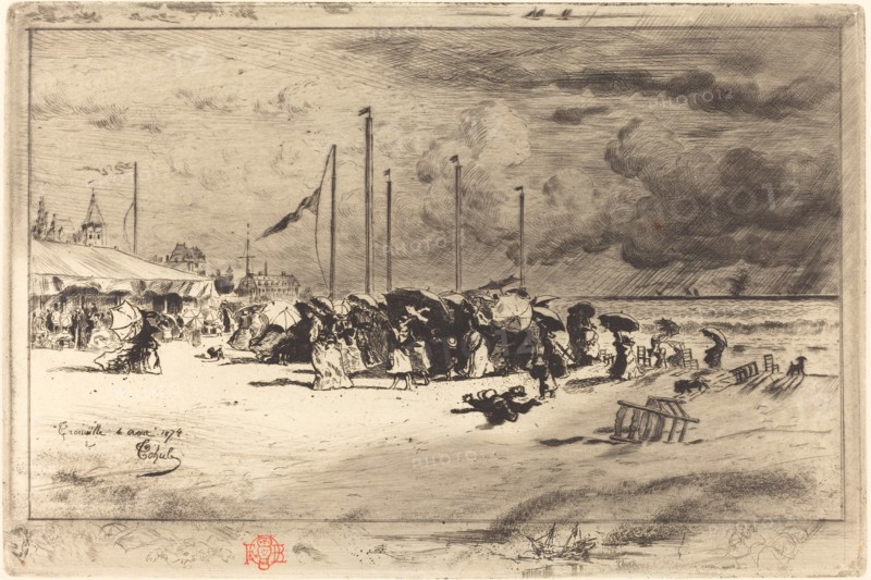 Un Grain à Trouville (Squall at Trouville), 1874/1875.