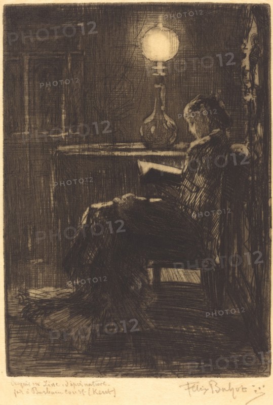 Liseuse à la Lampe (Woman Reading by Lamplight), 1879.
