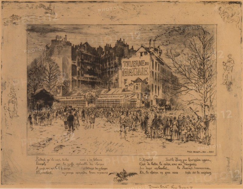 La Place des Martyrs et La Taverne du Bagne (The Place des Martyrs and the Jailhouse Tavern), 1885.