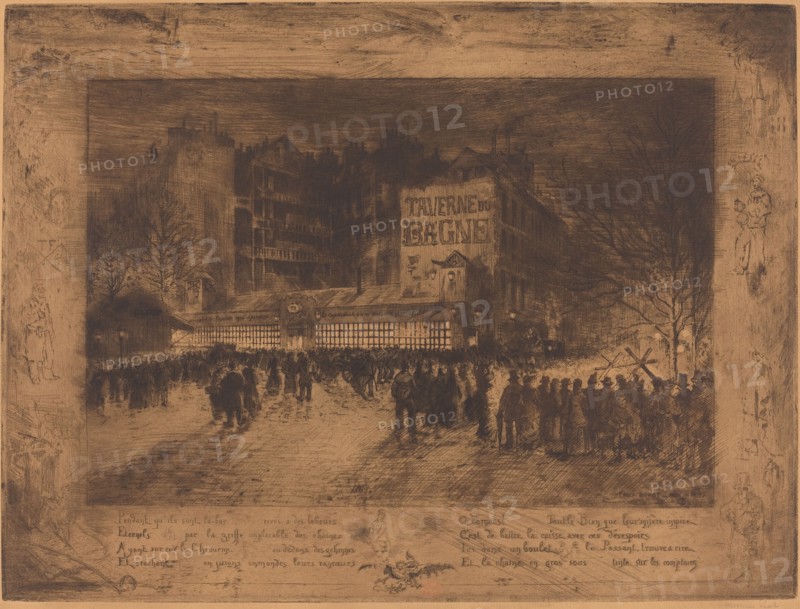 La Place des Martyrs et La Taverne du Bagne (The Place des Martyrs and the Jailhouse Tavern), 1885.
