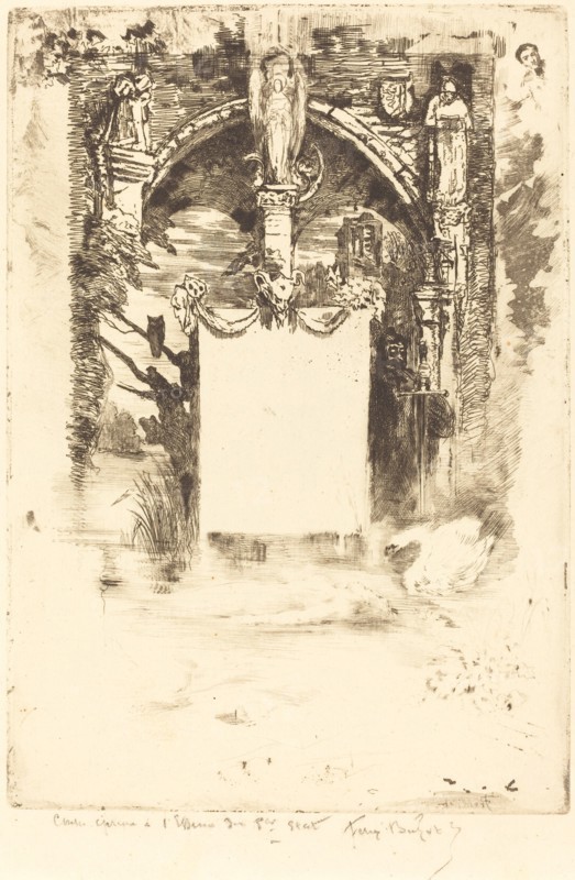 Ex-Libris pour "L'Ensorcelée" (Bookplate for "L'Ensorcelée"), c. 1883/1885.