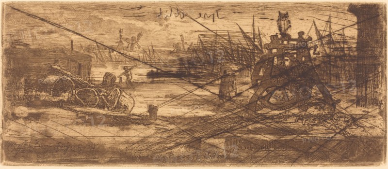 Une Vieux Chantier à Rochester, 1879.
