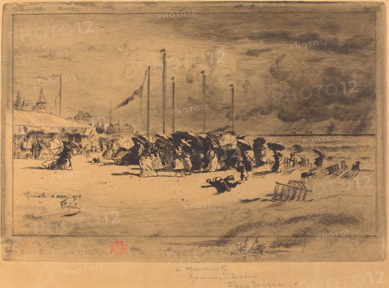 Un Grain à Trouville (Squall at Trouville), 1874/1875.