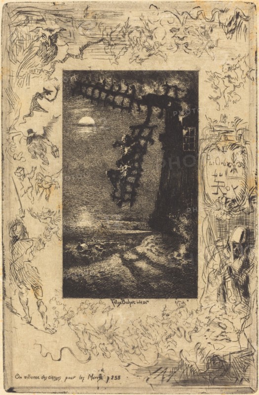 On allume les cierges pour les Morts (They light candles for the dead), 1878.