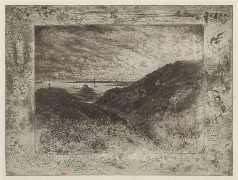 La Falaise: Baie de Saint-Malo (The Cliff: Saint-Malo Bay), 1886/1890.
