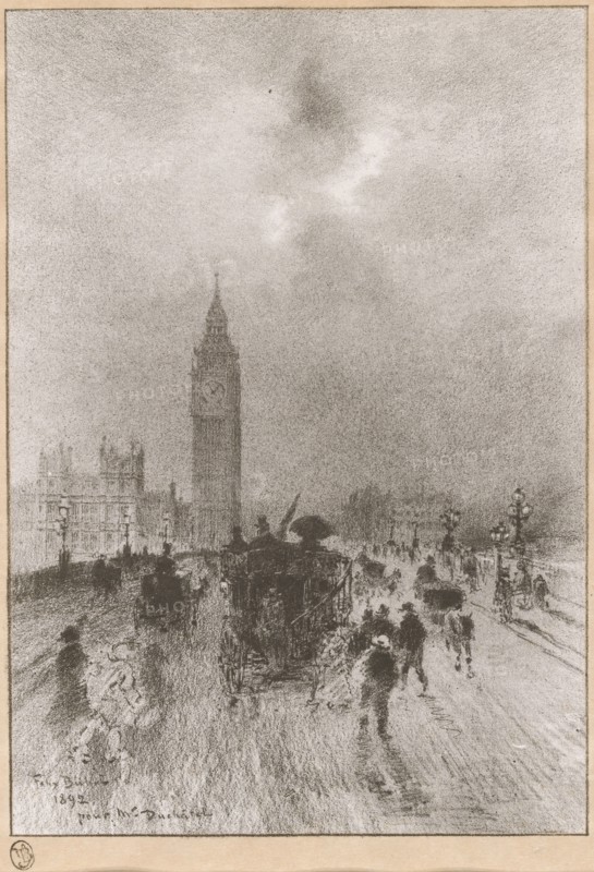 The Victoria Clock Tower London, 1892.