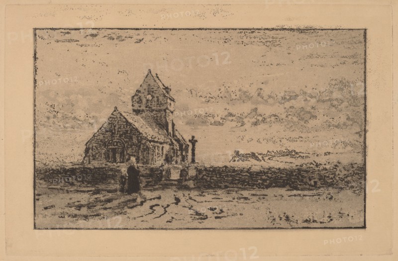 L'Église de Jobourg, 1887.