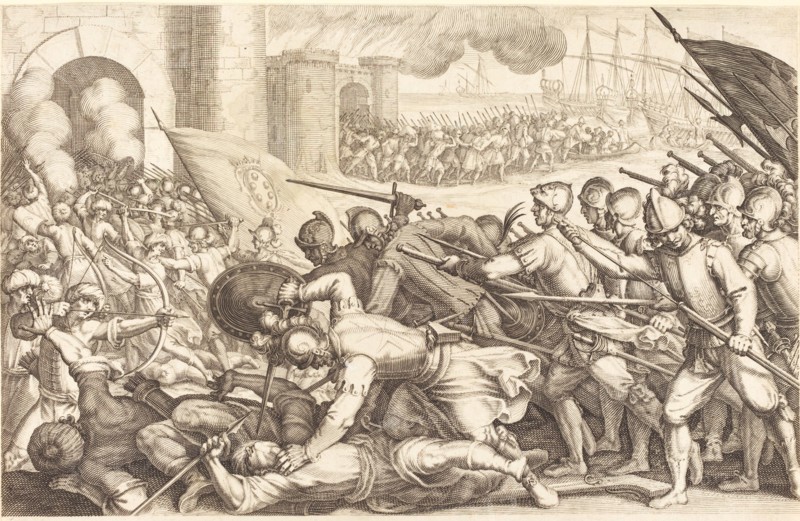 The Troops Forcing the Gate of a Town, c. 1614.