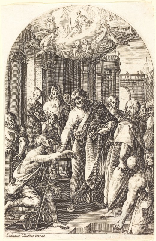 Peter and John Healing the Lame, 1608/1611.