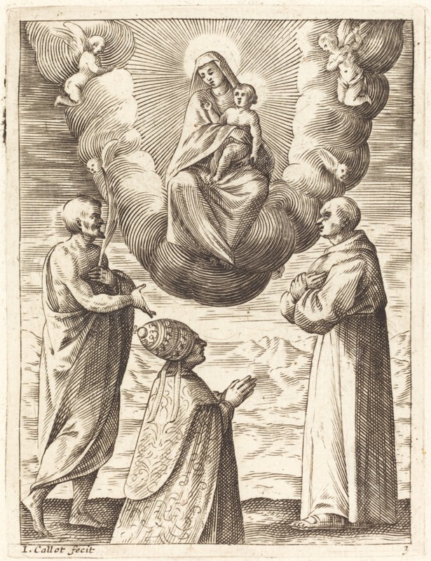 Boniface VIII with Saints Francis and Crispin Adoring the Virgin and Child, 1608/1611.