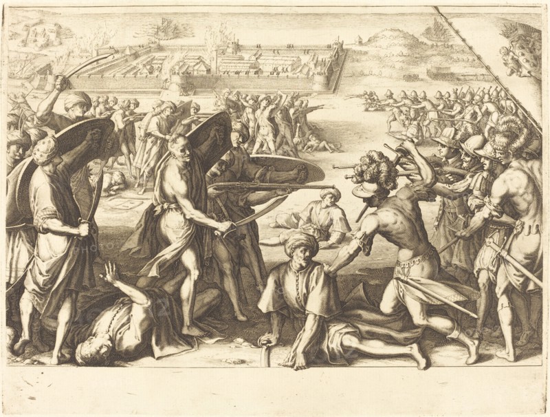 Assault on the Outer Forts of Bone, c. 1614.