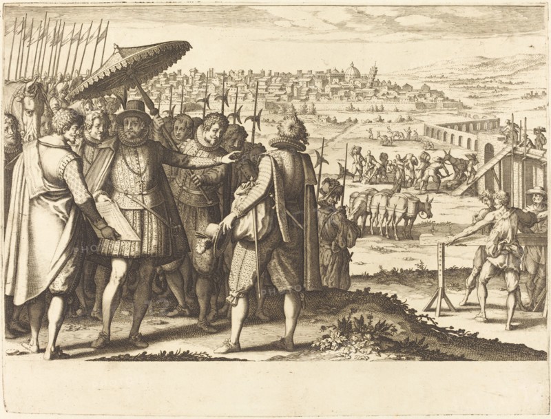 Restoration of the Aqueduct at Pisa, c. 1614.