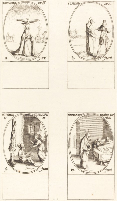 St. Medard; St. Calliopa; Sts. Primus and Felician; St. Margaret of Scotland.