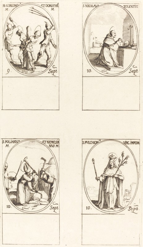 Sts. Gorgonius & Dorothy; St. Nicholas of Tolentino; St. Polianus & Nemesian; St. Pul.