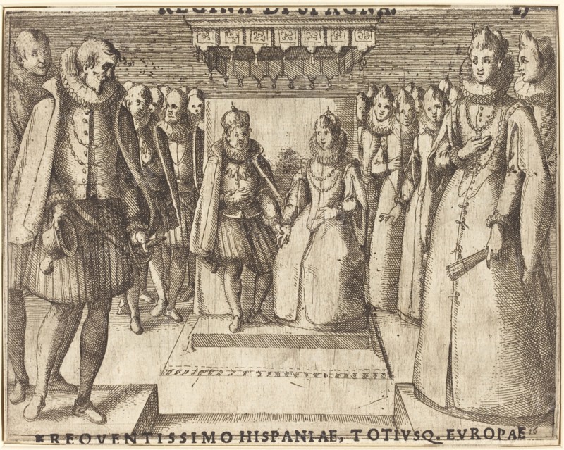 Meeting of Margaret of Austria and Philip III [recto], 1612.