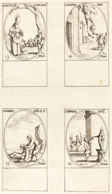 St. Brice; St. Serapion; St. Eugenius; St. Edmund.