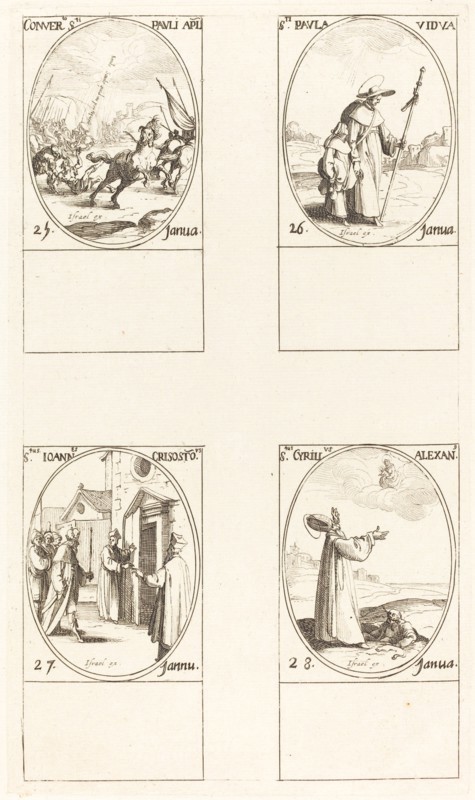 The Conversion of Saul; St. Paul; St. John Chrysostom; St. Cyril of Alexandria.