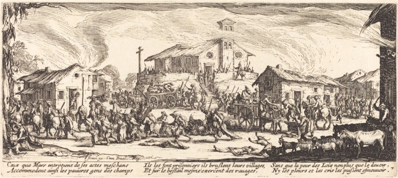 Plundering and Burning a Village, c. 1633.