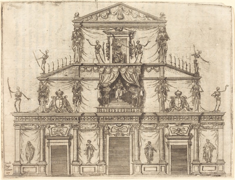 Facade of San Lorenzo, Florence, 1612.