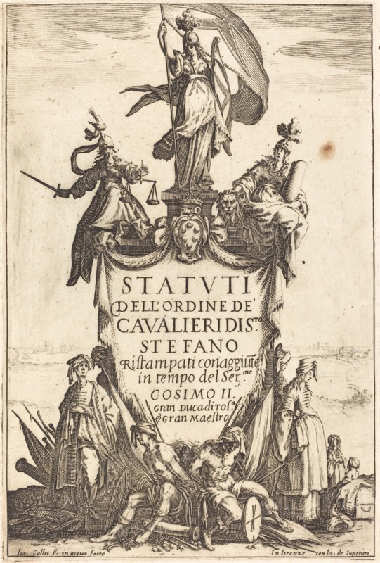 Frontispiece for the "Statutes of the Order of the Knights of Saint Stephen".