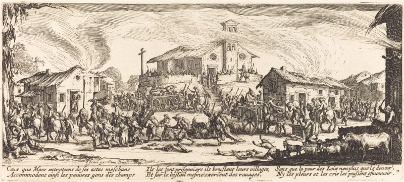 Plundering and Burning a Village, c. 1633.
