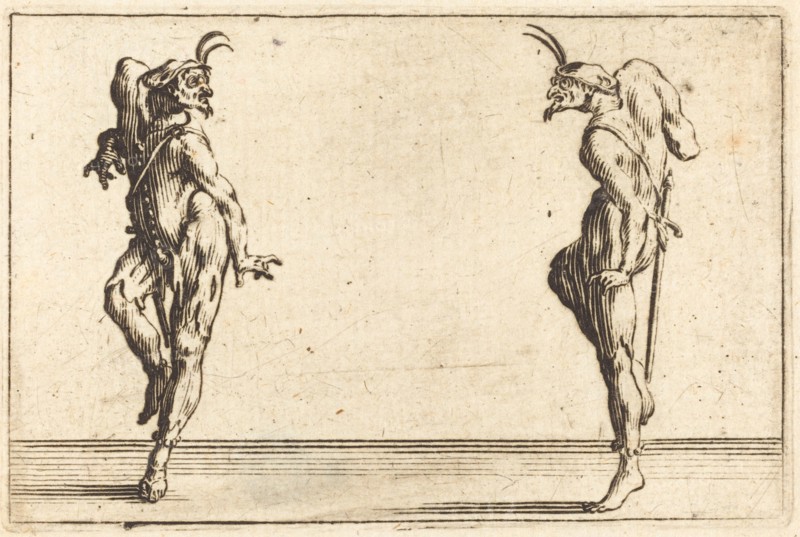 Two Pantaloons Dancing, c. 1622.