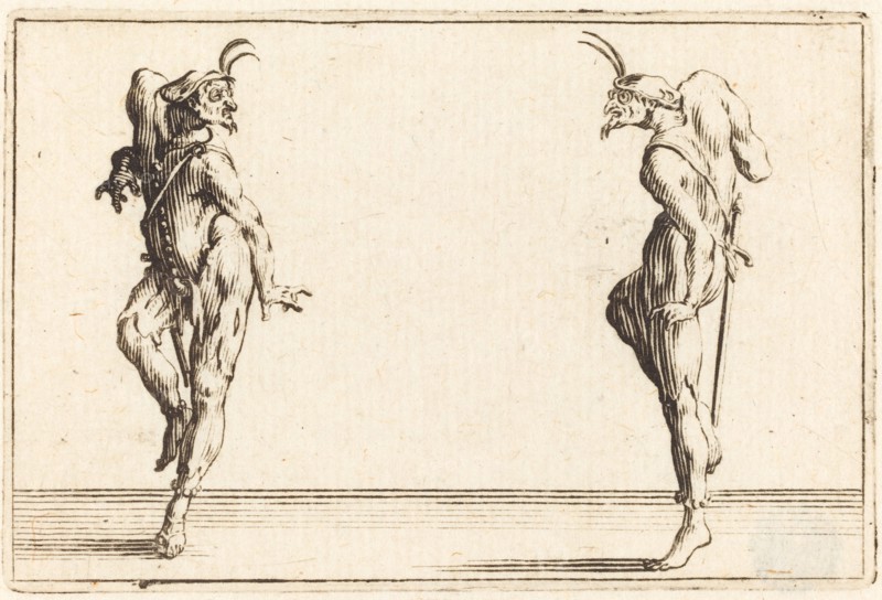 Two Pantaloons Dancing, c. 1622.