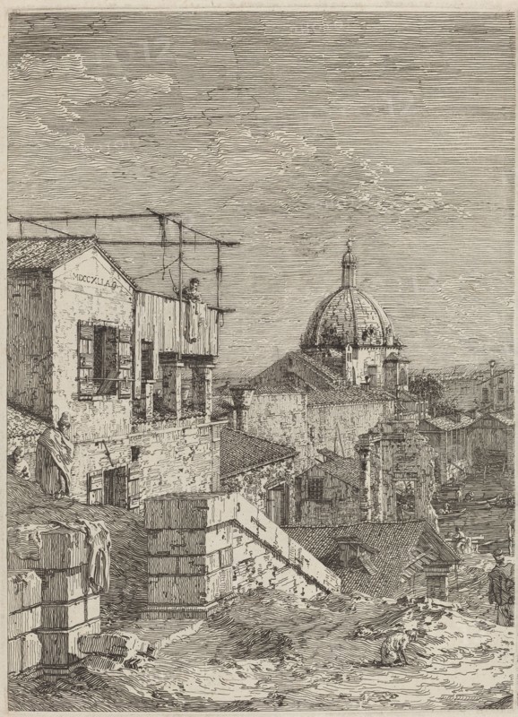 The House with the Inscription [left], 1741.