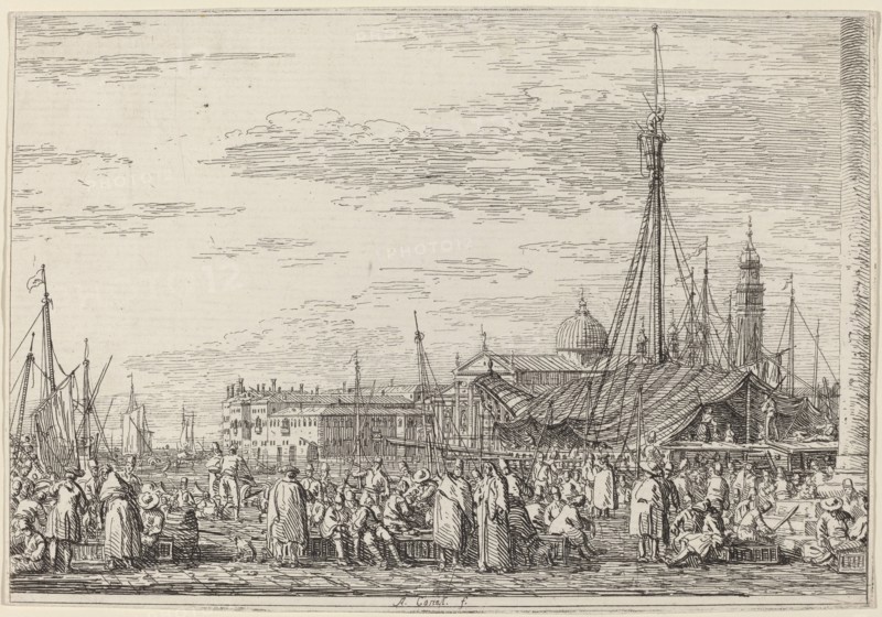 The Market on the Molo, c. 1735/1746.