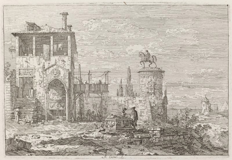 The Equestrian Monument [upper right], c. 1735/1746.