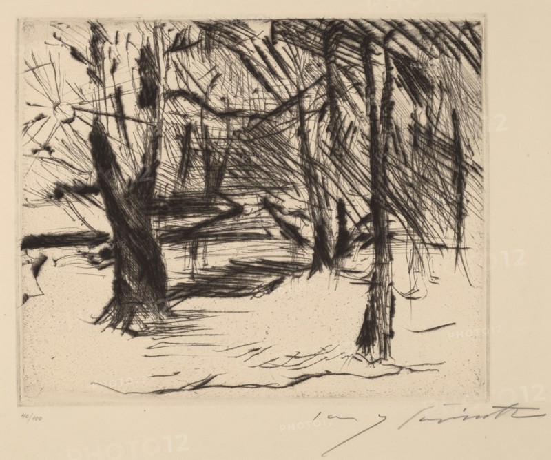Bäume mit Sonne (Trees in the Sun), 1920-1921.