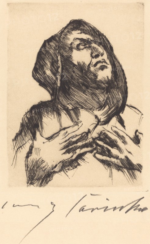 Mönch mit Erhobenem Blick (Monk Gazing Upward), 1916.