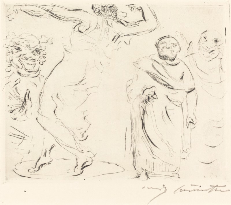 Das Gastmahl des Trimalchio: pl. XI (The Banquet of Trimalchio: pl. XI), 1919.