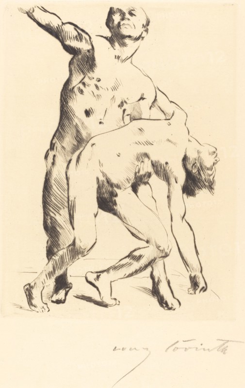 Odysseus und die Freier (Odysseus and the Suitor), 1914.