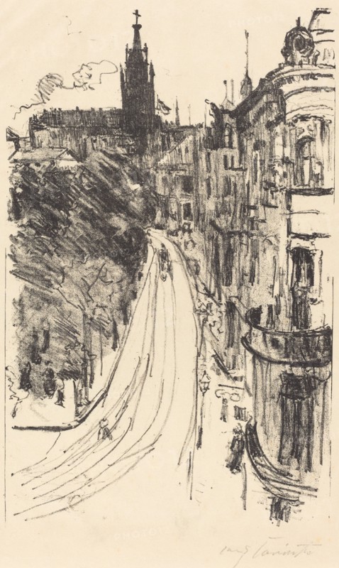 Strasse in Königsberg (Street in Königsberg), 1918.