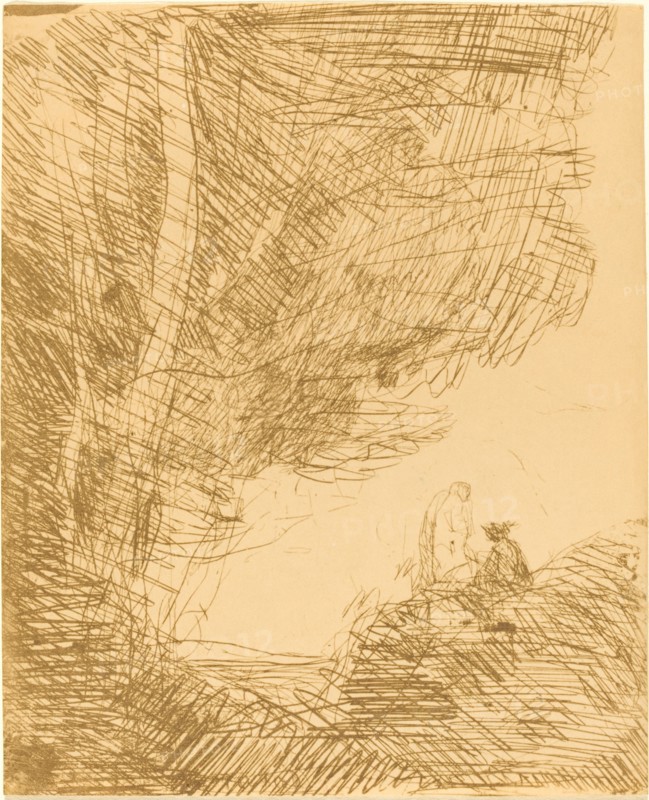 The Poet and His Muse (Le Poete et la muse), 1871.