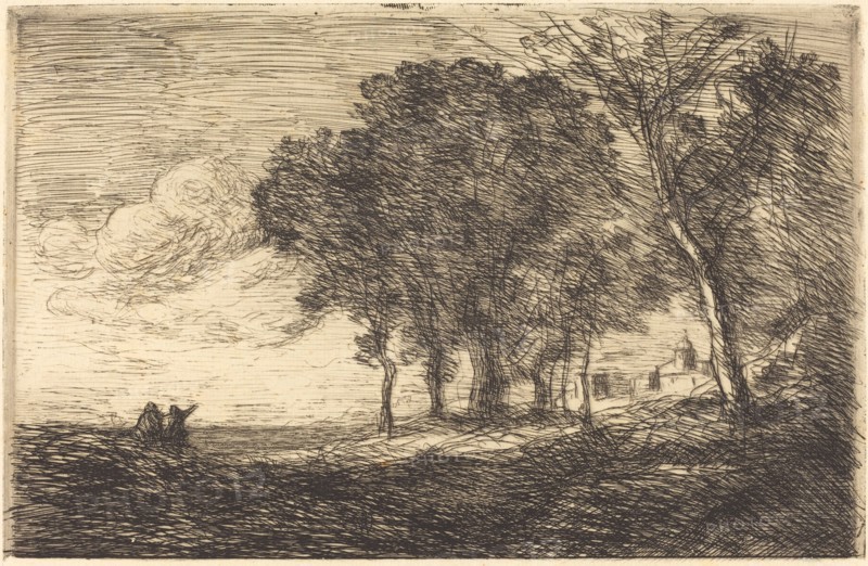 Italian Landscape (Paysage d'Italie), c. 1865.