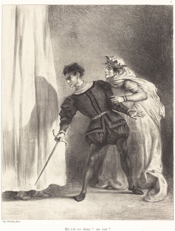 The Murder of Polonius (Act III, Scene IV), 1834/1843.