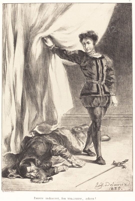 Hamlet and the Body of Polonius (Act III, Scene IV), 1835.