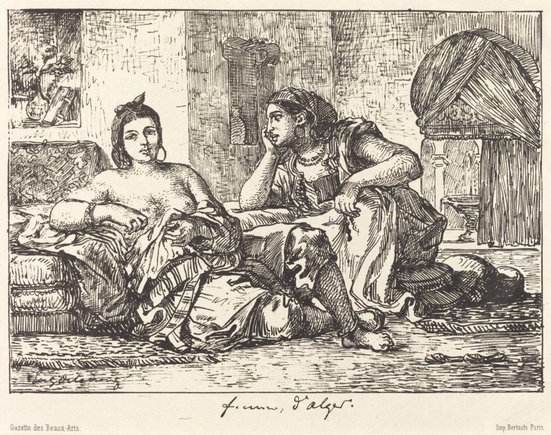 Femmes d'Alger, 1833.