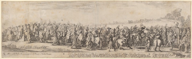 Polish Nobles, His Excellency the Ambassador, and His Carriage, 1633.