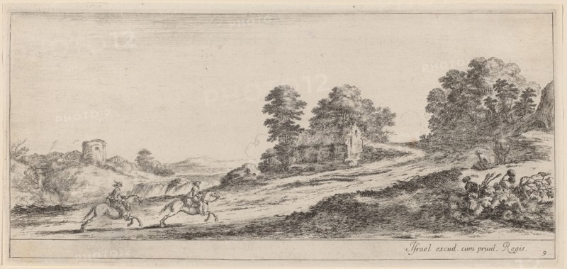 Galloping Horsemen, in or before 1647.