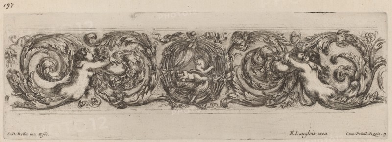 Ornamental Frieze with Cupid and Psyche, probably 1648.